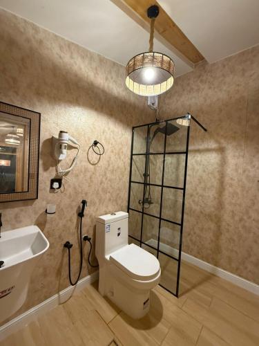 Koupelna v ubytování Aviary AlUla Studio