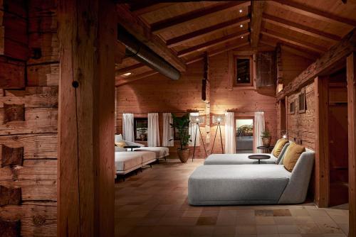 Postel nebo postele na pokoji v ubytování Der Böglerhof - pure nature spa resort