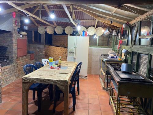 Kuchyň nebo kuchyňský kout v ubytování Amadeus Chalet Guatavita