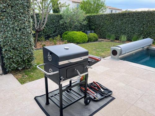 Gril dostupný pro hosty v prázdninového domu