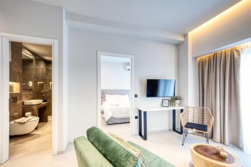 Ένα μπάνιο στο World Luxury Suites Trikala