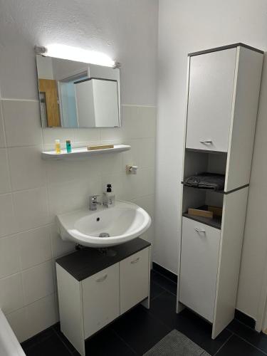 Koupelna v ubytování Ferien Apartment von Schöning