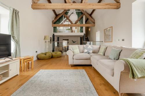 Posezení v ubytování Famau View Farm- Stunning countryside location