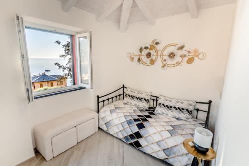 Voodi või voodid majutusasutuse Villa Pipinea- jacuzzi privata e posteggio privato toas