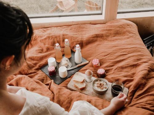 Nápoje v ubytování Parcel Tiny House I Chèvrerie de Rilly