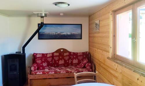 Posezení v ubytování Appartement de la Fruitière