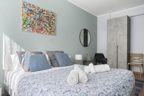 Ένα ή περισσότερα κρεβάτια σε δωμάτιο στο Conca D'Oro Guest House - Anna