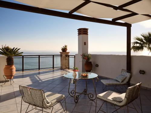 Μπαλκόνι ή βεράντα στο Seaview Villa Yannis