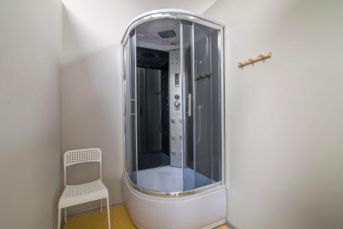 Ett badrum på Sea Hostel