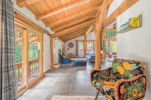 Posezení v ubytování Hot tub, Sauna, Private shuttle and Privacy - 14 ppl - Stunning Ferme Liberté