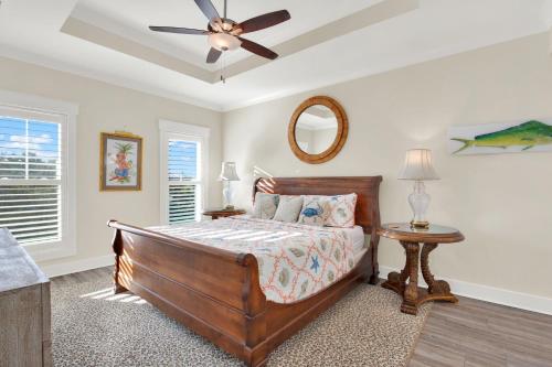 Ένα ή περισσότερα κρεβάτια σε δωμάτιο στο Blue Heaven Villa