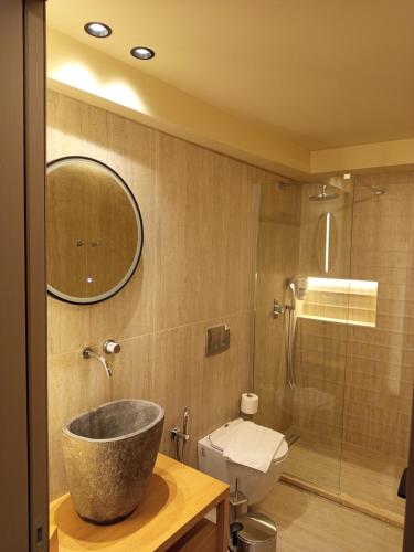 Koupelna v ubytování ''SteliosDimitra'' Guest House IV in Nafplio