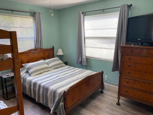 Postel nebo postele na pokoji v ubytování Beach Villa 2 Bedroom