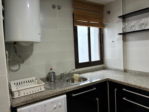 Kuchyň nebo kuchyňský kout v ubytování Centro a todo confort, 1 dormitorio A