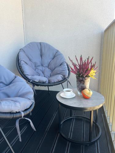 Posezení v ubytování Apartamenty Dwie Rzeki