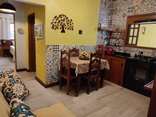 Køkken eller tekøkken på Recanto das Águas