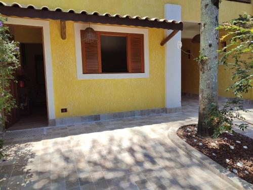 Bygningen som feriehuset ligger i