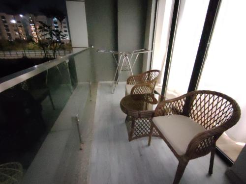 Balkón nebo terasa v ubytování Tashkent City Apartments E2