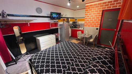 Kuchyň nebo kuchyňský kout v ubytování Studio king-size bed, all comfort in Balaté