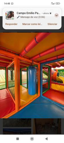 Μία ή περισσότερες κουκέτες σε δωμάτιο στο La murallita de Aroa