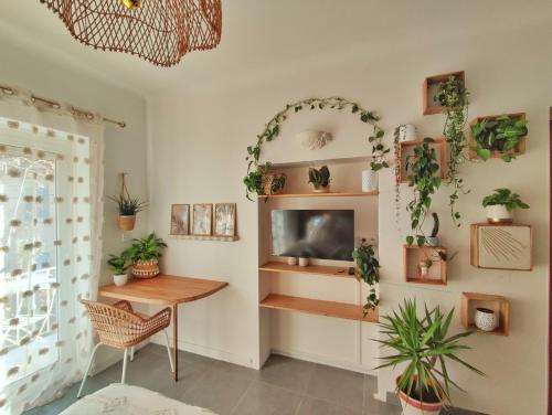 Studio Jungle Bohème - à 3 min de la Promenade des anglais à pieds