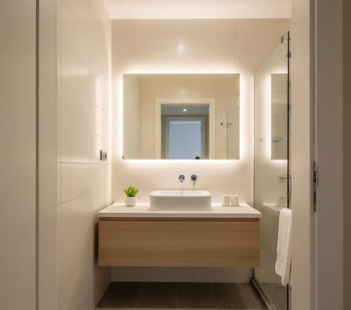 Koupelna v ubytování Mahmut Apart