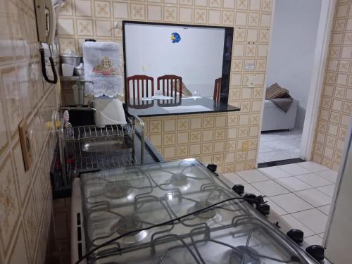 Køkken eller tekøkken på Espaço Praia do Morro