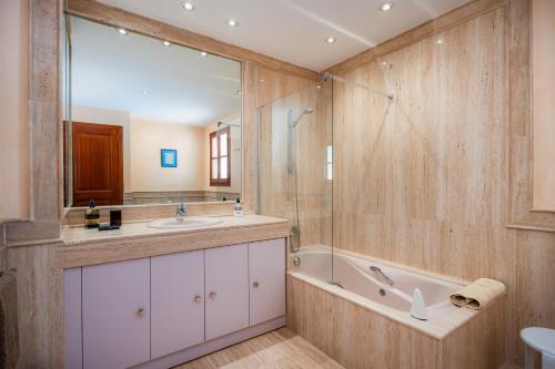 Koupelna v ubytování Villa Tierraseca