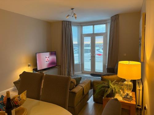 TV a/nebo společenská místnost v ubytování Apt 1, Whiterocks Portrush