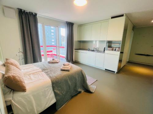 Η κουζίνα ή μικρή κουζίνα στο Modern Living, Luxe Apartment Zurich