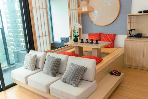 Posezení v ubytování Lynn times Thanh Thuy Hot Spring MyHome - 35 tang Hotel