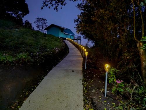 Κήπος έξω από το Cabaña El Trogon