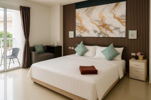 Postel nebo postele na pokoji v ubytování Happy Fish Guesthouse