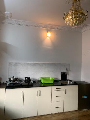 Η κουζίνα ή μικρή κουζίνα στο Pokhara Apartments Residence