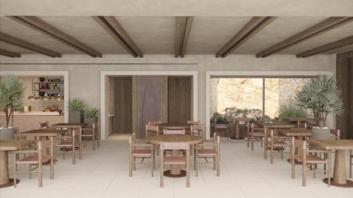 Restaurace v ubytování The Revery - Luxury Suites & Tented Pavilions, Elafonisi - Adults Friendly