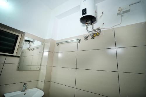 Koupelna v ubytování Hotel Riviera