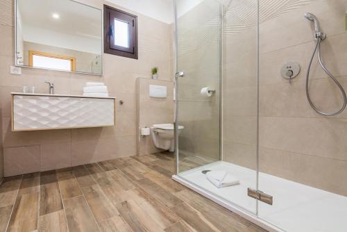 Koupelna v ubytování A Stalla di i Sensi - Chambre romantique avec spa