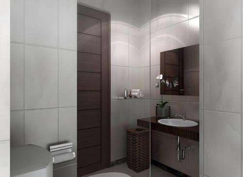 Koupelna v ubytování Amantis Hotel