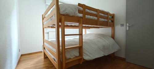 Postel nebo postele na pokoji v ubytování 10 couchages, proches station les Arcs, la Rosière