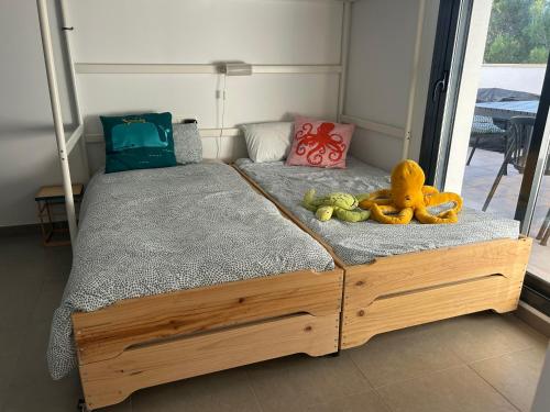 Postel nebo postele na pokoji v ubytování Casa Calafat