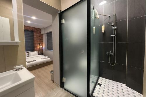 Koupelna v ubytování Galata Central Stay Private Rooms