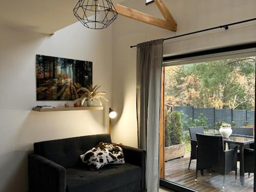 Χώρος καθιστικού στο Leśna Stodoła