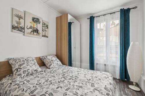 Paris Elegant 1BR, AC, Metro 2min, Montparnasse Tower