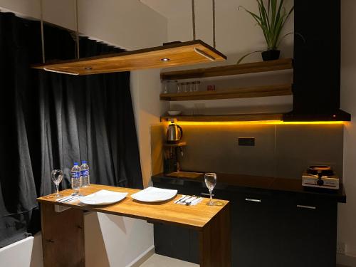 Kuchyň nebo kuchyňský kout v ubytování Iyra Homes - Hikkaduwa