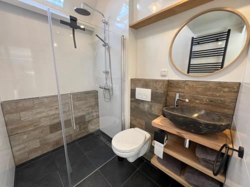 Koupelna v ubytování Diedjestee