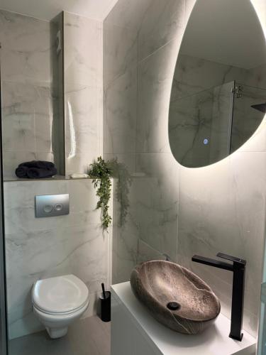 Koupelna v ubytování Apartman So Chic kod Kastela