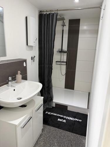 Koupelna v ubytování Ferienwohnung Mia