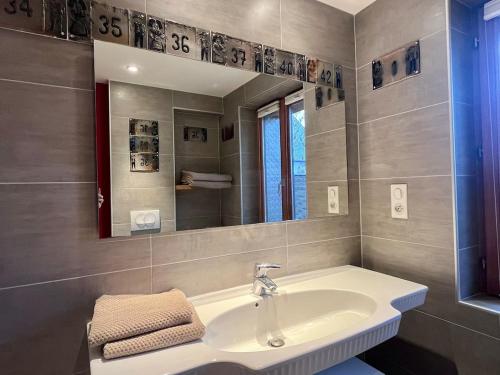 Koupelna v ubytování Cocooning alsacien