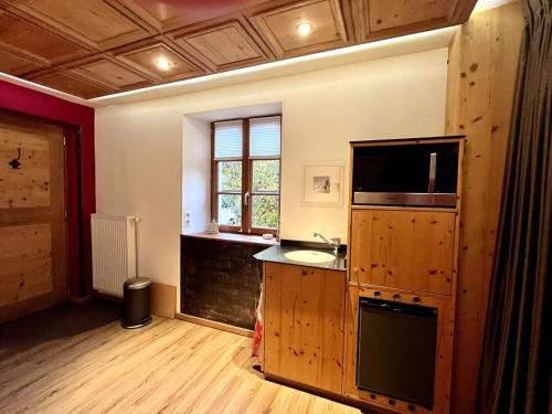 Kuchyň nebo kuchyňský kout v ubytování Cocooning alsacien