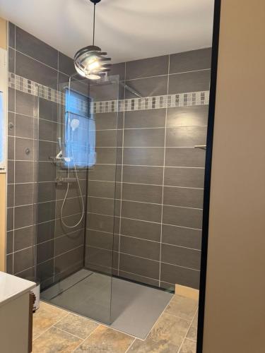 Koupelna v ubytování Petit studio attenant à la maison